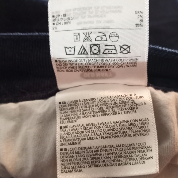 Old Navy Sweeheart Blue Corduroy Pants Size 8 Long - Picture 9 of 10